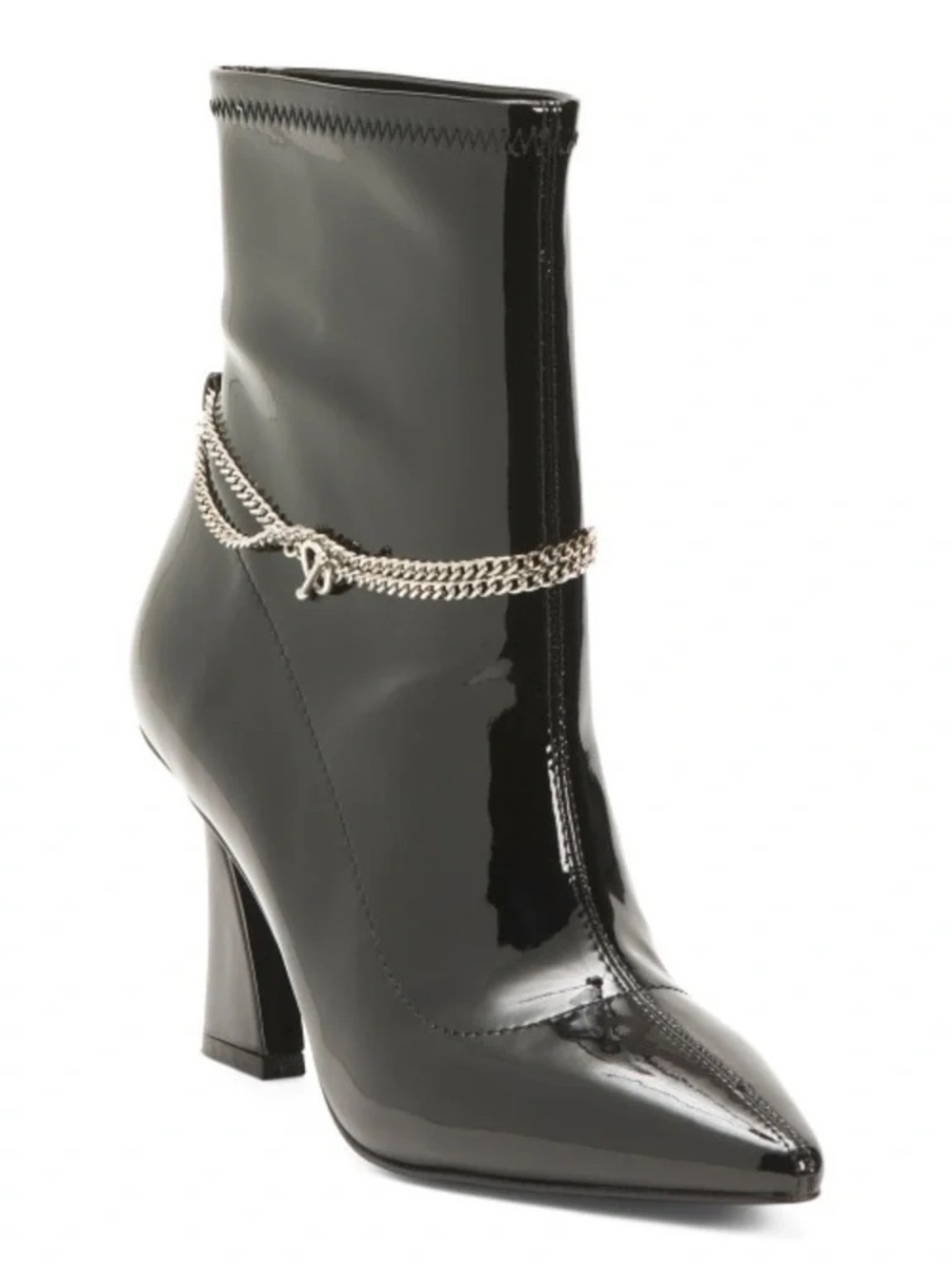 CHARLES BY CHARLES DAVID | Lugo Chain Booties Black Size 7